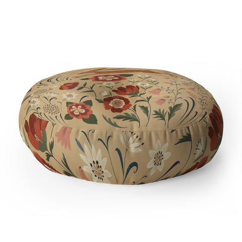 Pimlada Phuapradit brown hare Floor Pillow Round