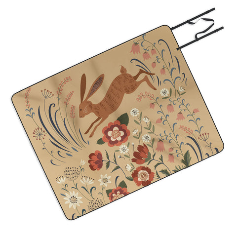 Pimlada Phuapradit brown hare Picnic Blanket