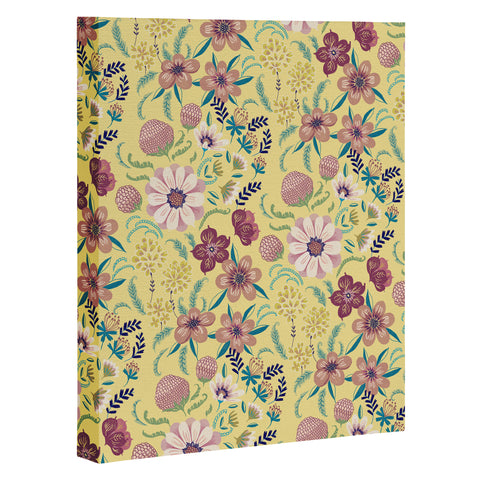 Pimlada Phuapradit Canary Floral Art Canvas