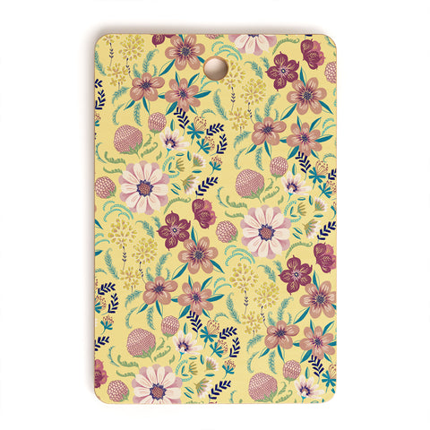 Pimlada Phuapradit Canary Floral Cutting Board Rectangle