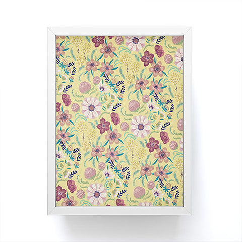 Pimlada Phuapradit Canary Floral Framed Mini Art Print