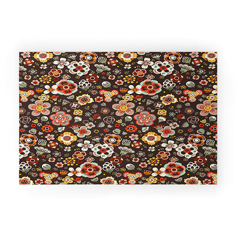 Pimlada Phuapradit Candy Floral Cacao Welcome Mat