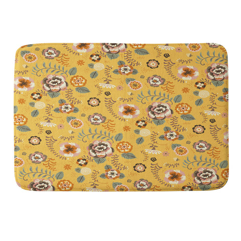 Pimlada Phuapradit Candy Floral Custard Memory Foam Bath Mat