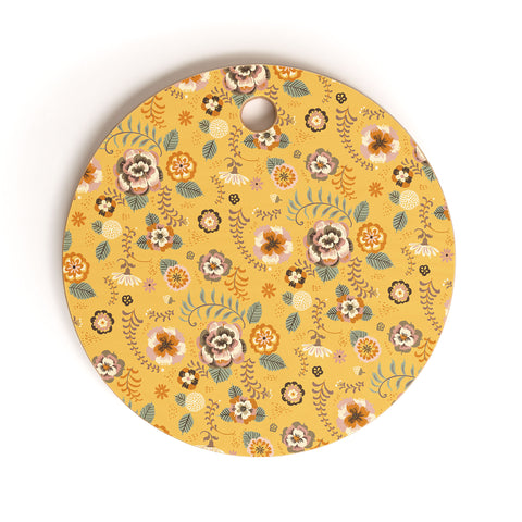 Pimlada Phuapradit Candy Floral Custard Cutting Board Round
