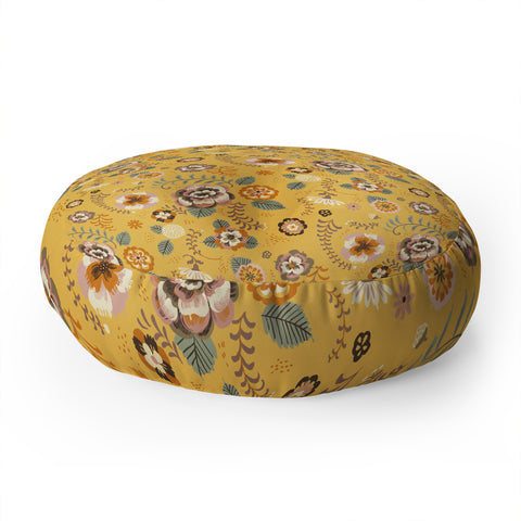 Pimlada Phuapradit Candy Floral Custard Floor Pillow Round