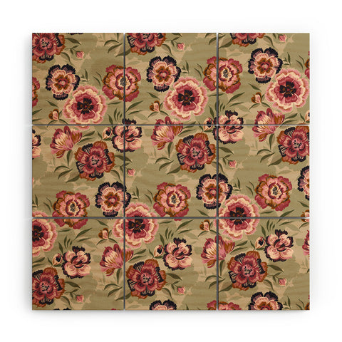 Pimlada Phuapradit Carnation Wood Wall Mural