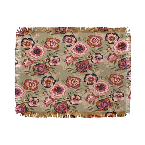 Pimlada Phuapradit Carnation Throw Blanket