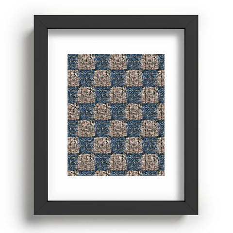 Pimlada Phuapradit Checkerboard blue and pink Recessed Framing Rectangle