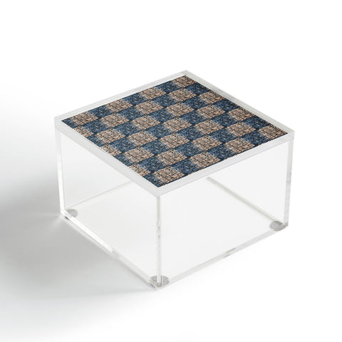 Pimlada Phuapradit Checkerboard blue and pink Acrylic Box