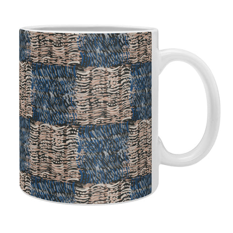 Pimlada Phuapradit Checkerboard blue and pink Coffee Mug