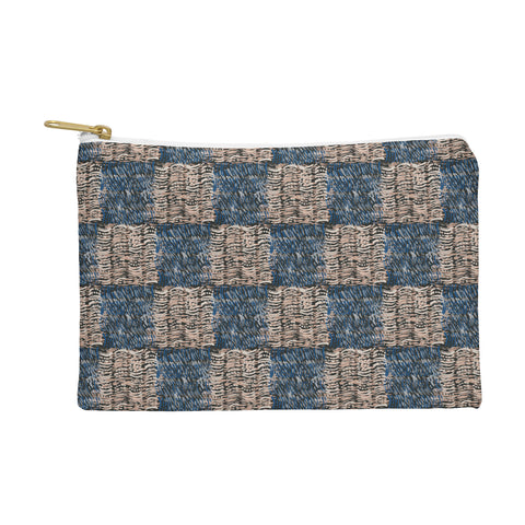 Pimlada Phuapradit Checkerboard blue and pink Pouch