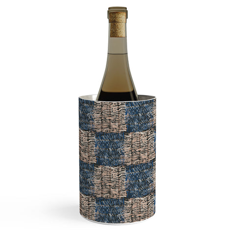 Pimlada Phuapradit Checkerboard blue and pink Wine Chiller