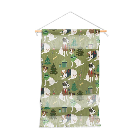 Pimlada Phuapradit Christmas Canine Jack Russell Wall Hanging Portrait