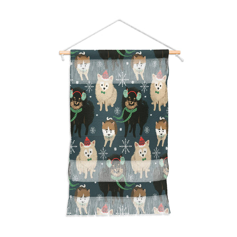 Pimlada Phuapradit Christmas Canine Pomeranian Wall Hanging Portrait