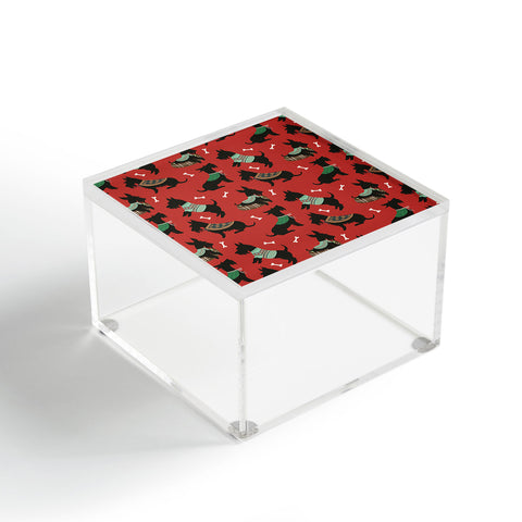 Pimlada Phuapradit Christmas Canine Scottie Acrylic Box