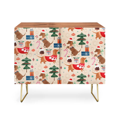 Pimlada Phuapradit Christmas Dachshund Credenza