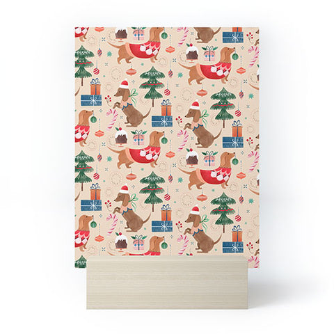 Pimlada Phuapradit Christmas Dachshund Mini Art Print