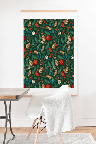 Pimlada Phuapradit Christmas foliage Art Print And Hanger