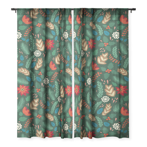 Pimlada Phuapradit Christmas foliage Sheer Non Repeat