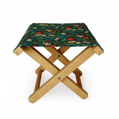Pimlada Phuapradit Christmas foliage Folding Stool