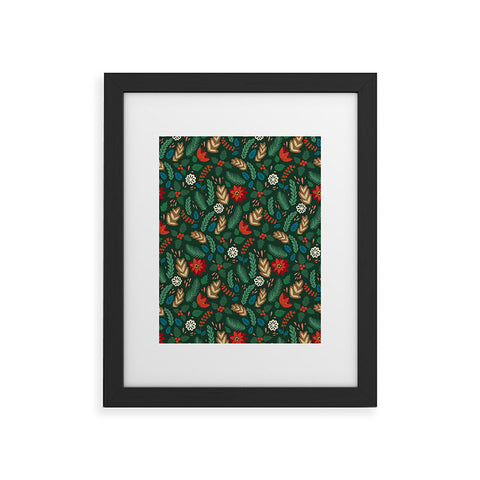 Pimlada Phuapradit Christmas foliage Framed Art Print