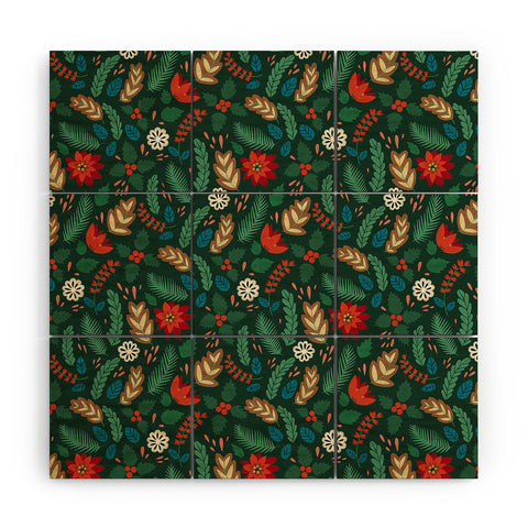 Pimlada Phuapradit Christmas foliage Wood Wall Mural