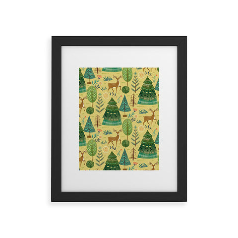 Pimlada Phuapradit Christmas Forest 2 Framed Art Print