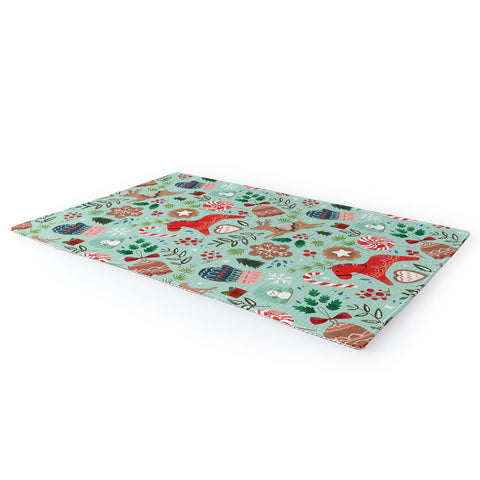 Pimlada Phuapradit Christmas gingerbread Area Rug