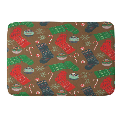 Pimlada Phuapradit Christmas Ornaments Memory Foam Bath Mat