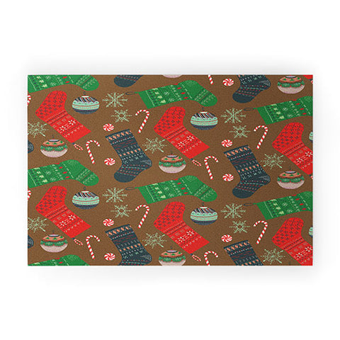 Pimlada Phuapradit Christmas Ornaments Welcome Mat