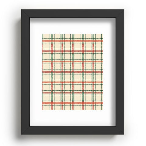 Pimlada Phuapradit Christmas Tartan 2 Recessed Framing Rectangle
