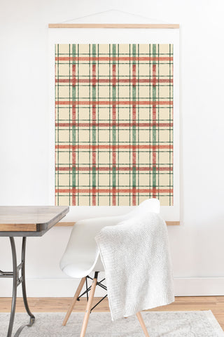 Pimlada Phuapradit Christmas Tartan 2 Art Print And Hanger