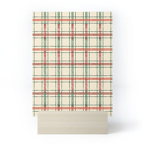 Pimlada Phuapradit Christmas Tartan 2 Mini Art Print