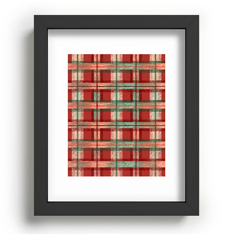 Pimlada Phuapradit Christmas Tartan Recessed Framing Rectangle