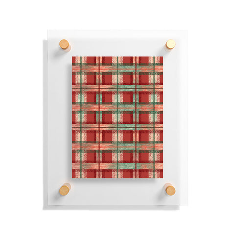 Pimlada Phuapradit Christmas Tartan Floating Acrylic Print