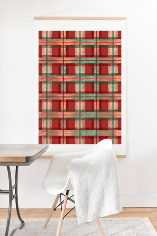 Pimlada Phuapradit Christmas Tartan Art Print And Hanger