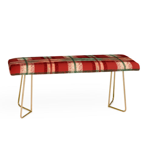 Pimlada Phuapradit Christmas Tartan Bench