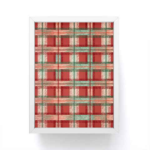 Pimlada Phuapradit Christmas Tartan Framed Mini Art Print