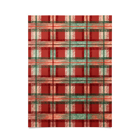 Pimlada Phuapradit Christmas Tartan Poster