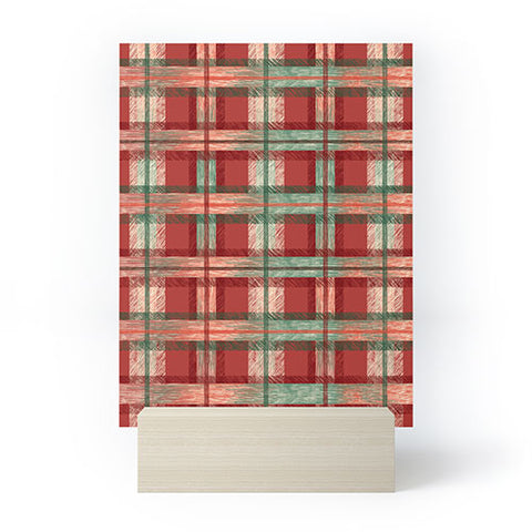 Pimlada Phuapradit Christmas Tartan Mini Art Print