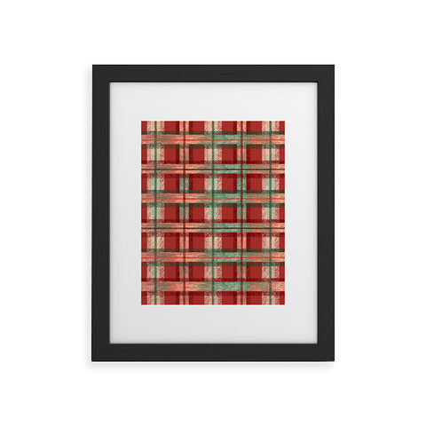Pimlada Phuapradit Christmas Tartan Framed Art Print