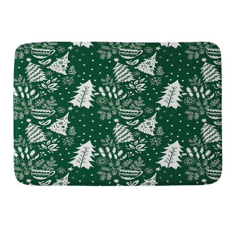 Pimlada Phuapradit Christmas tree 1 Memory Foam Bath Mat