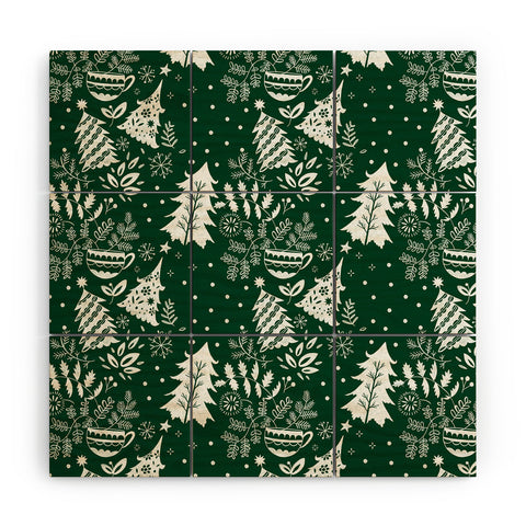 Pimlada Phuapradit Christmas tree 1 Wood Wall Mural