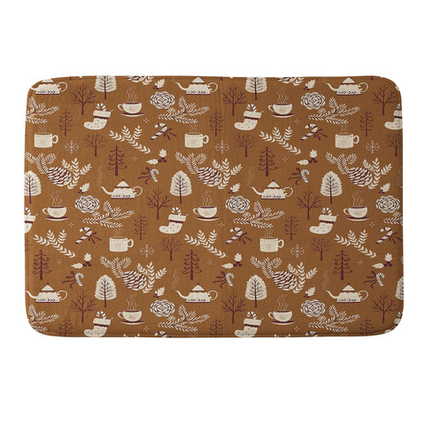 Pimlada Phuapradit Christmas Woods 2 Memory Foam Bath Mat