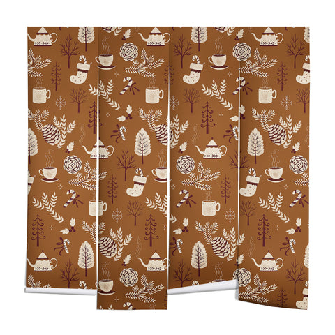 Pimlada Phuapradit Christmas Woods 2 Wall Mural