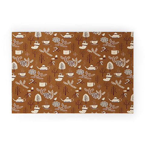 Pimlada Phuapradit Christmas Woods 2 Welcome Mat