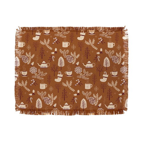 Pimlada Phuapradit Christmas Woods 2 Throw Blanket