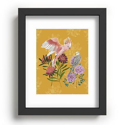 Pimlada Phuapradit Cockatiel And Cockatoo Recessed Framing Rectangle