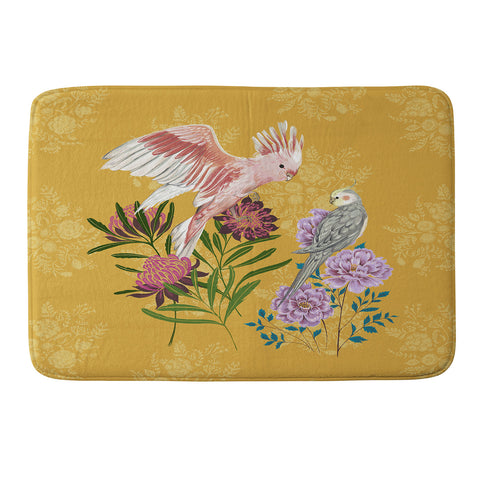 Pimlada Phuapradit Cockatiel And Cockatoo Memory Foam Bath Mat