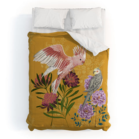 Pimlada Phuapradit Cockatiel And Cockatoo Comforter
